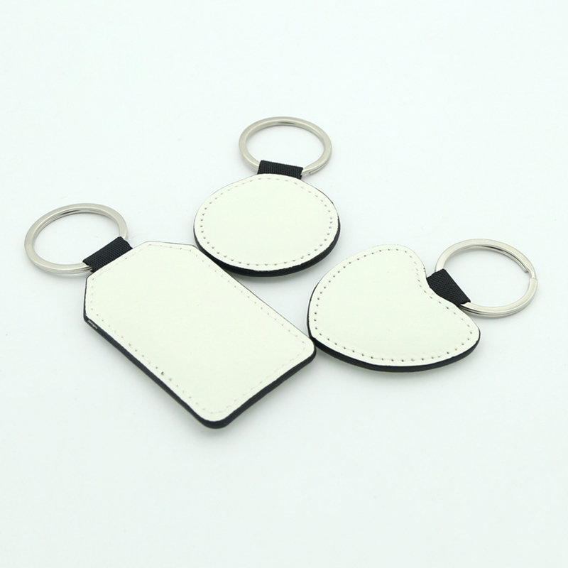 Sublimation Pu Leather Round Keyring - Double Sided Printing Sublimation Pu Leather Round Keyring - Double Sided Printing