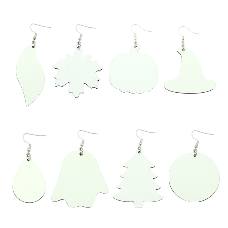 Sublimation PU Leather Earring Drop Shape (pair) Sublimation PU Leather Earring Drop Shape (pair)