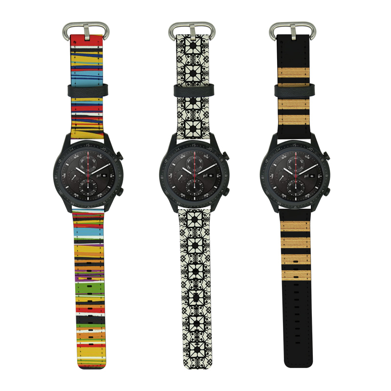 Sublimation PU Leather Samsung/Huawei Watch Bands 20mm
