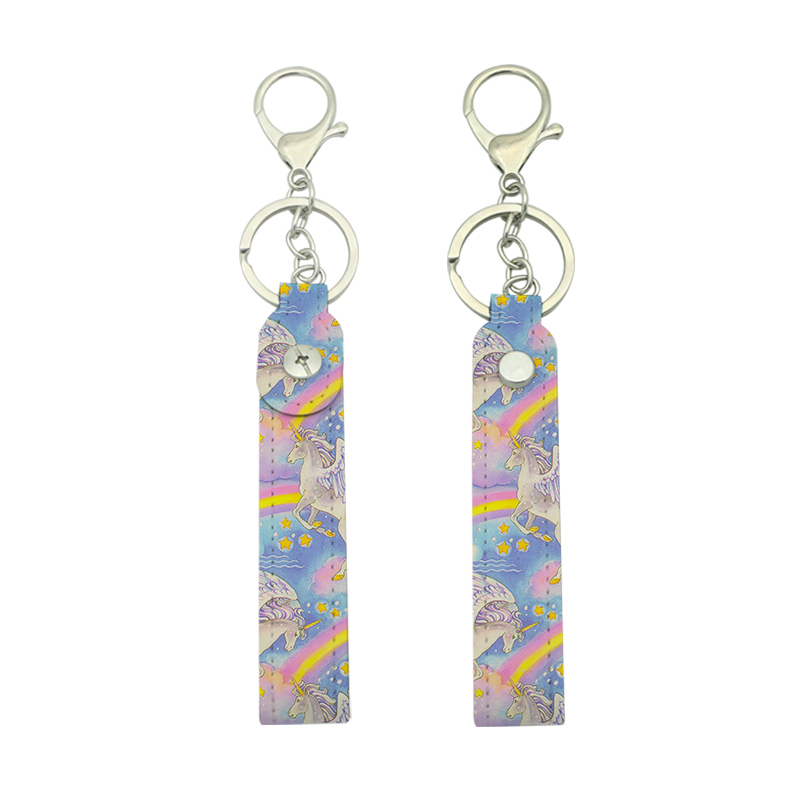 Sublimation Leatherette Lanyard Keychain Sublimation Leatherette Lanyard Keychain