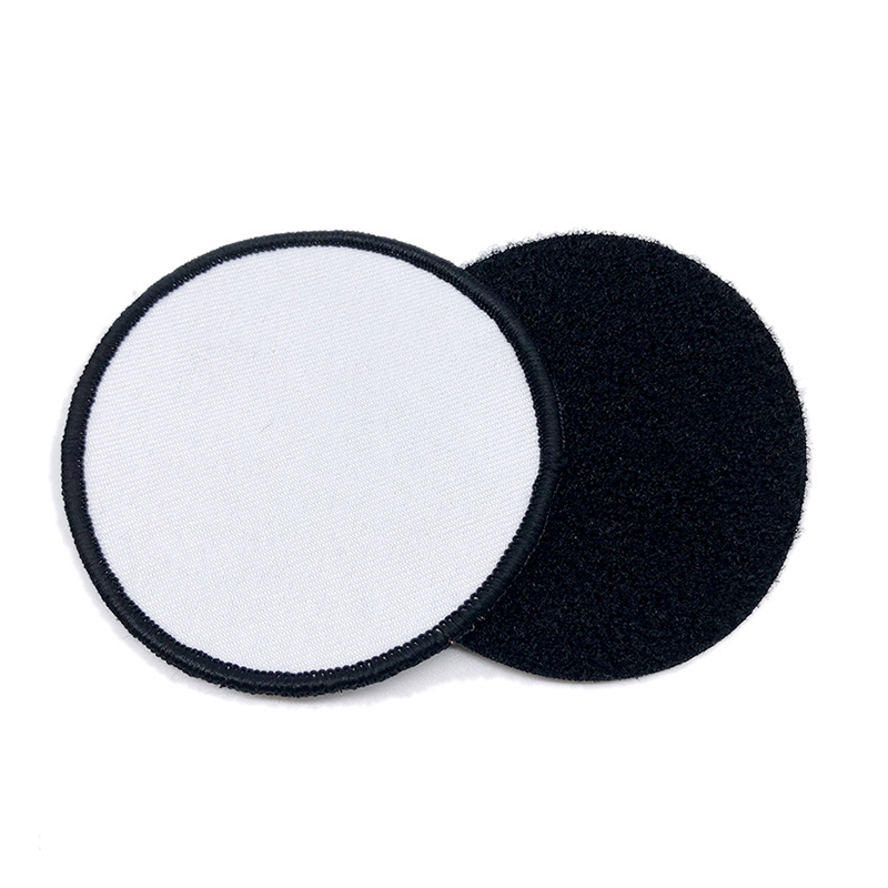 2 1/2' Round Sublimation Leatherette Patches with Adhesive 2 1/2' Round Sublimation Leatherette Patches with Adhesive