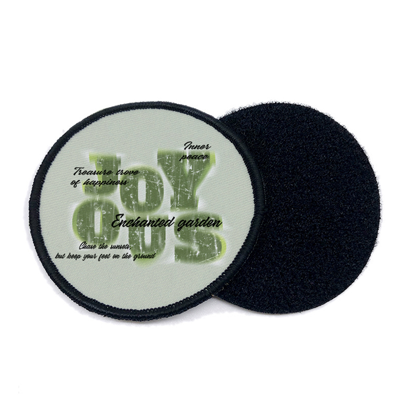 3' Round Sublimation Leatherette Patches with Adhesive