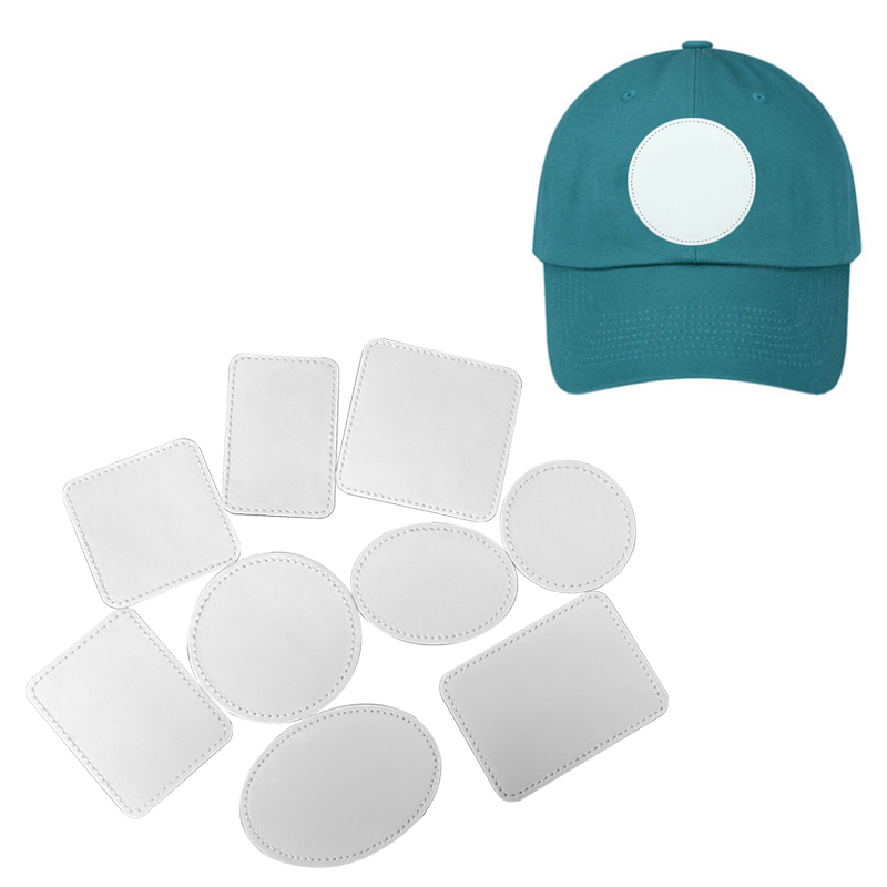 2 1/2' Round Sublimation Leatherette Patches with Adhesive 2 1/2' Round Sublimation Leatherette Patches with Adhesive