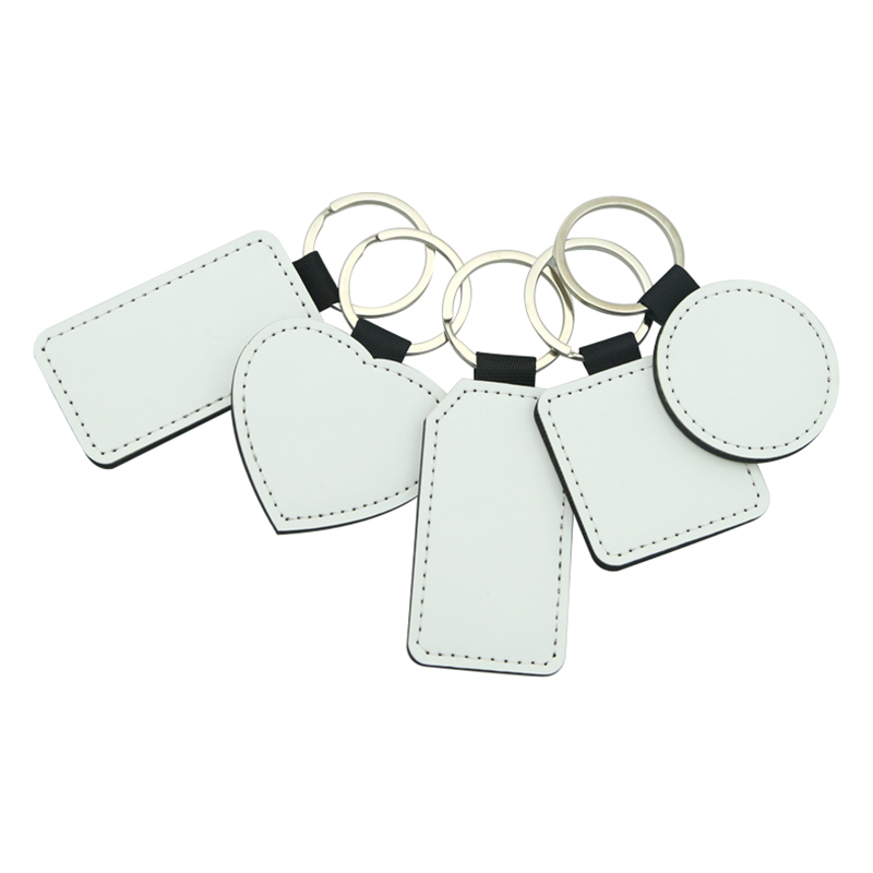 Sublimation PU Leather Square Keyring - Single Sided Printing Sublimation PU Leather Square Keyring - Single Sided Printing