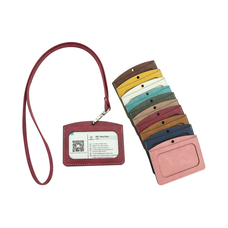 Sublimation Leatherette ID Badge Holder - Horizontal