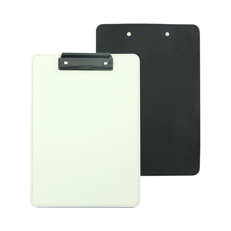 Sublimation PU Leather Clipboard with Metal Clip - A4 Sublimation PU Leather Clipboard with Metal Clip - A4