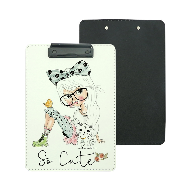 Sublimation PU Leather Clipboard with Metal Clip - A4 Sublimation PU Leather Clipboard with Metal Clip - A4
