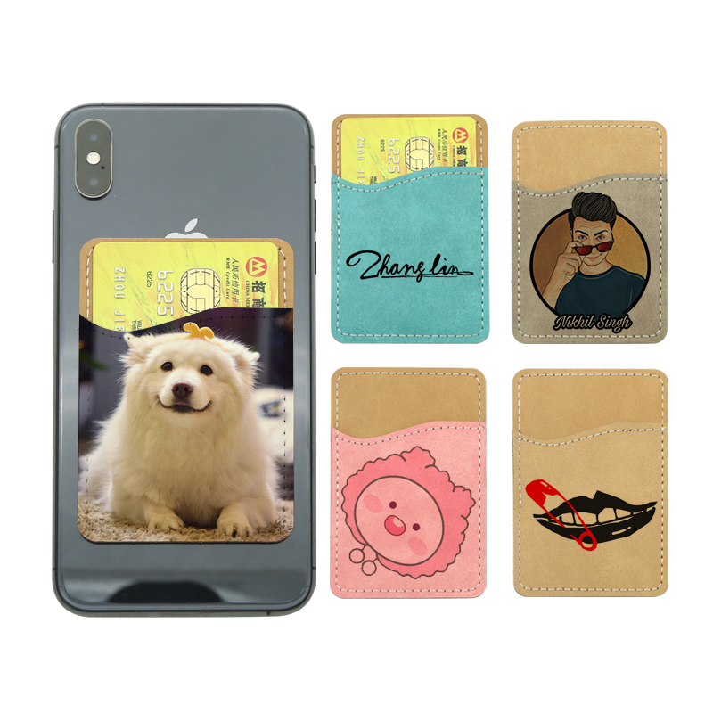 Sublimation Leatherette Phone Card Holder