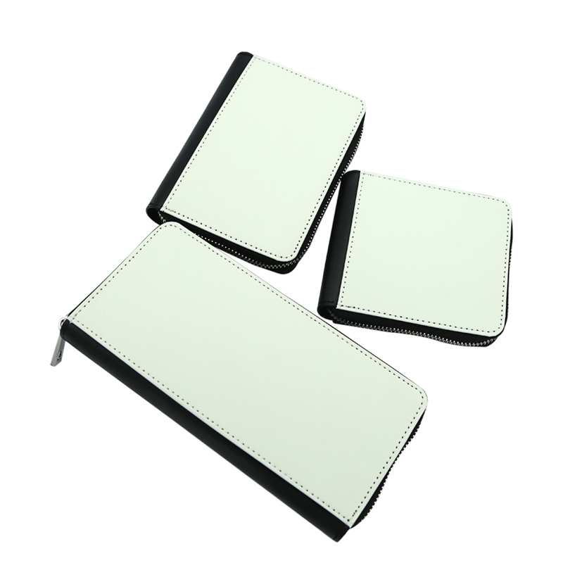 Sublimation Leatherette Zipper Wallets - Large Sublimation Leatherette Zipper Wallets - Large