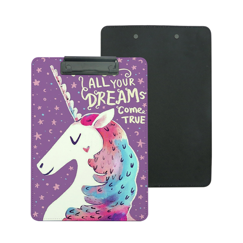 Sublimation PU Leather Clipboard with Metal Clip - A4 Sublimation PU Leather Clipboard with Metal Clip - A4