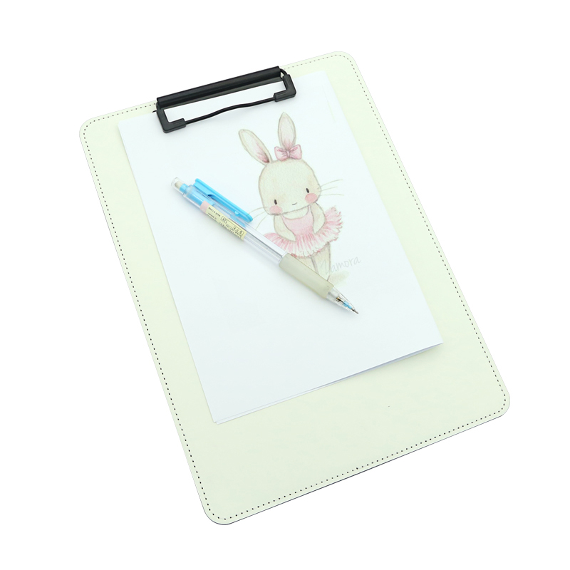 Sublimation PU Leather Clipboard with Metal Clip - A4 Sublimation PU Leather Clipboard with Metal Clip - A4