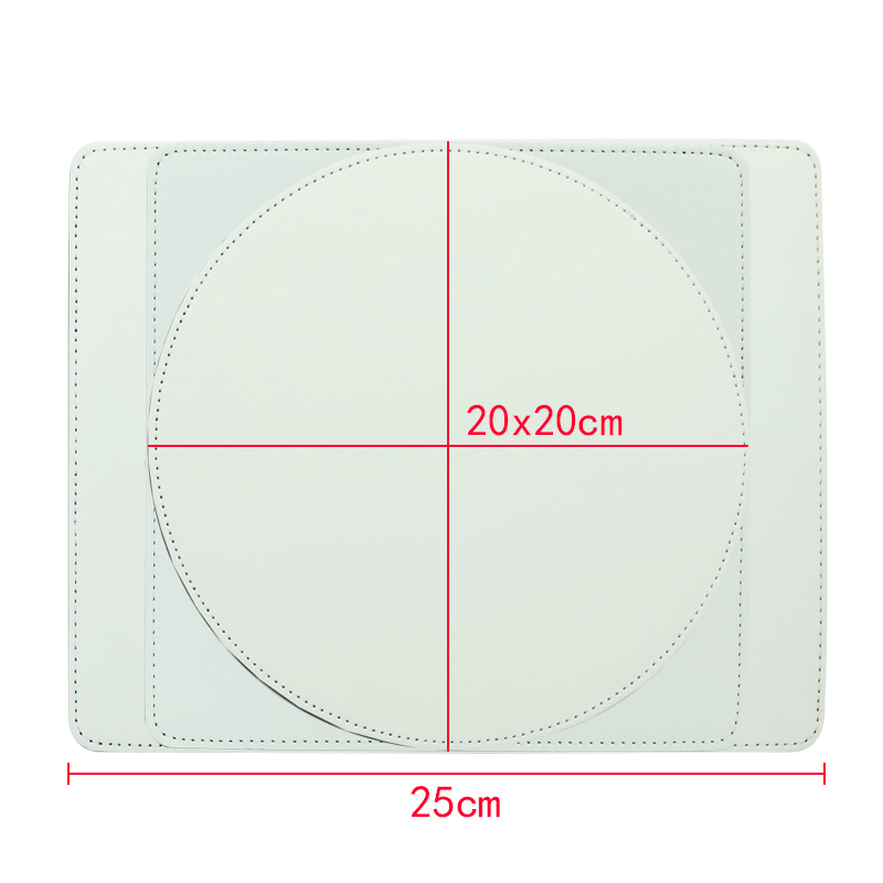 Sublimation Pu Leather Mouse Pad - Round Sublimation Pu Leather Mouse Pad - Round