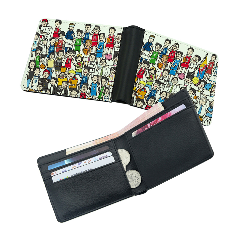 Men's Sublimation Leatherette Bifold Wallet with Two Sides Printing Men's Sublimation Leatherette Bifold Wallet with Two Sides Printing