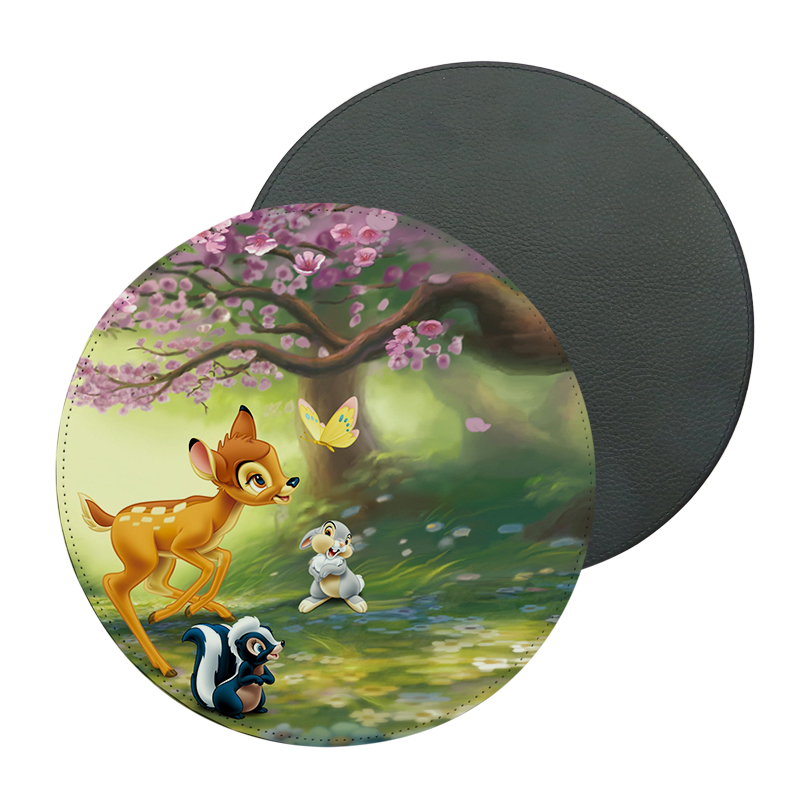 Sublimation Pu Leather Mouse Pad - Round