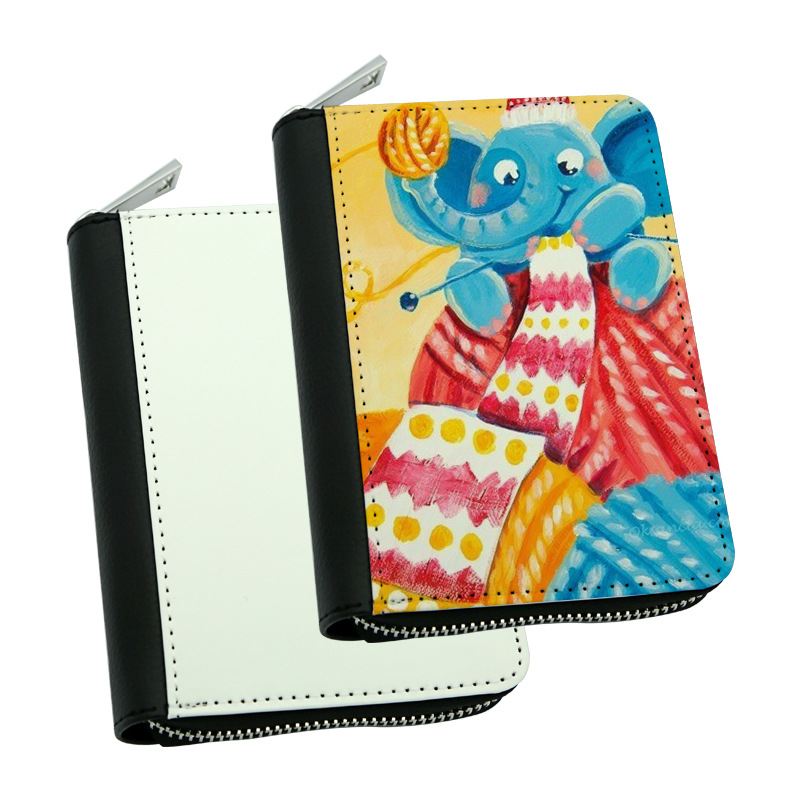 Sublimation Leatherette Zipper Wallets - Middle Sublimation Leatherette Zipper Wallets - Middle