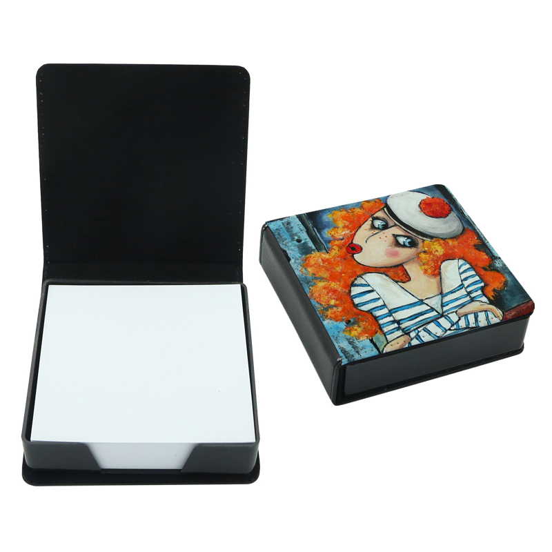 Sublimation Leatherette Sticky Notes Box - Square Sublimation Leatherette Sticky Notes Box - Square