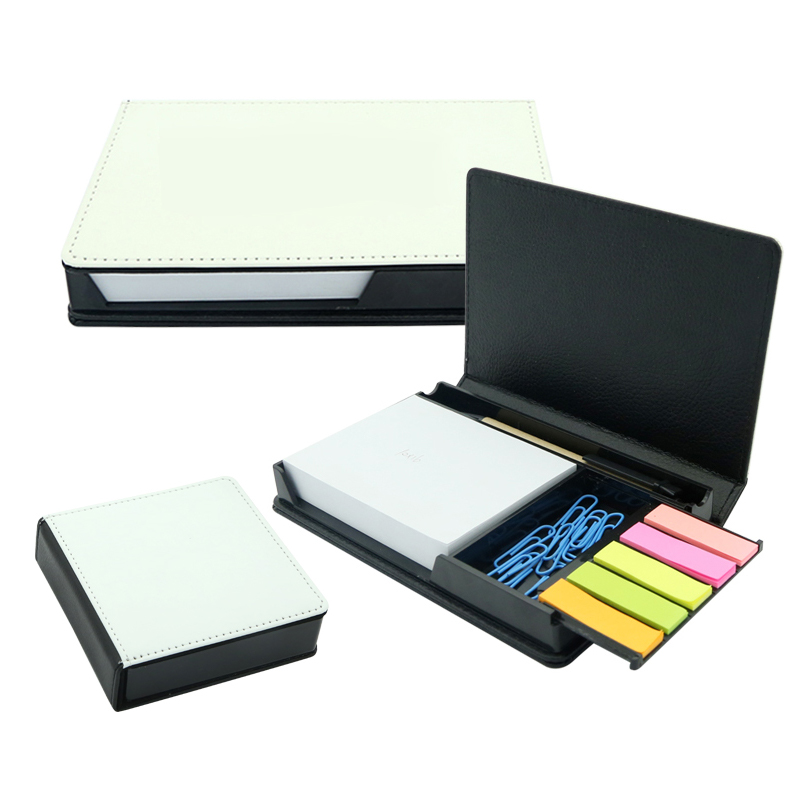 Sublimation Leatherette Sticky Notes Box - Rectangle Sublimation Leatherette Sticky Notes Box - Rectangle