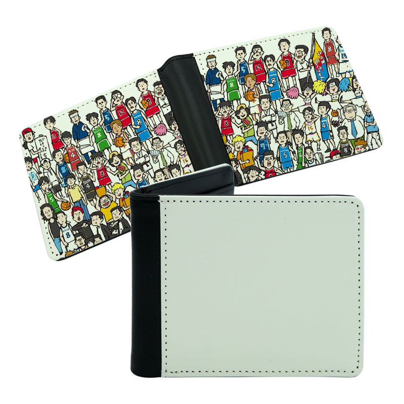 Men's Sublimation Leatherette Bifold Wallet with Two Sides Printing Men's Sublimation Leatherette Bifold Wallet with Two Sides Printing
