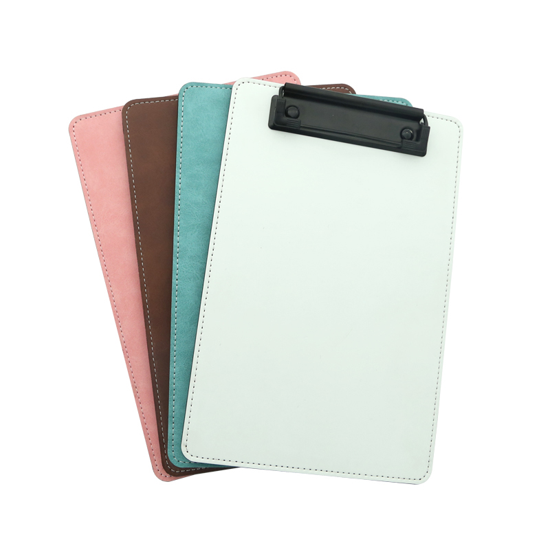 Sublimation PU Leather Clipboard with Metal Clip - A4 Sublimation PU Leather Clipboard with Metal Clip - A4
