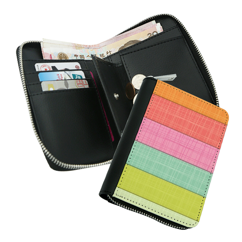 Sublimation Leatherette Zipper Wallets - Middle Sublimation Leatherette Zipper Wallets - Middle