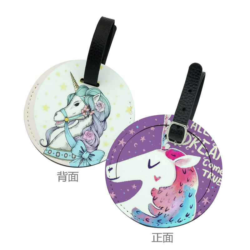 Sublimation PU Leather Luggage Tag-Double Side Printable Sublimation PU Leather Luggage Tag-Double Side Printable