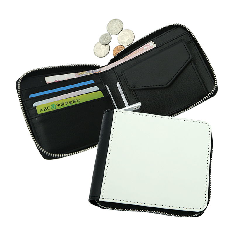 Sublimation Leatherette Zipper Wallets - Small Sublimation Leatherette Zipper Wallets - Small