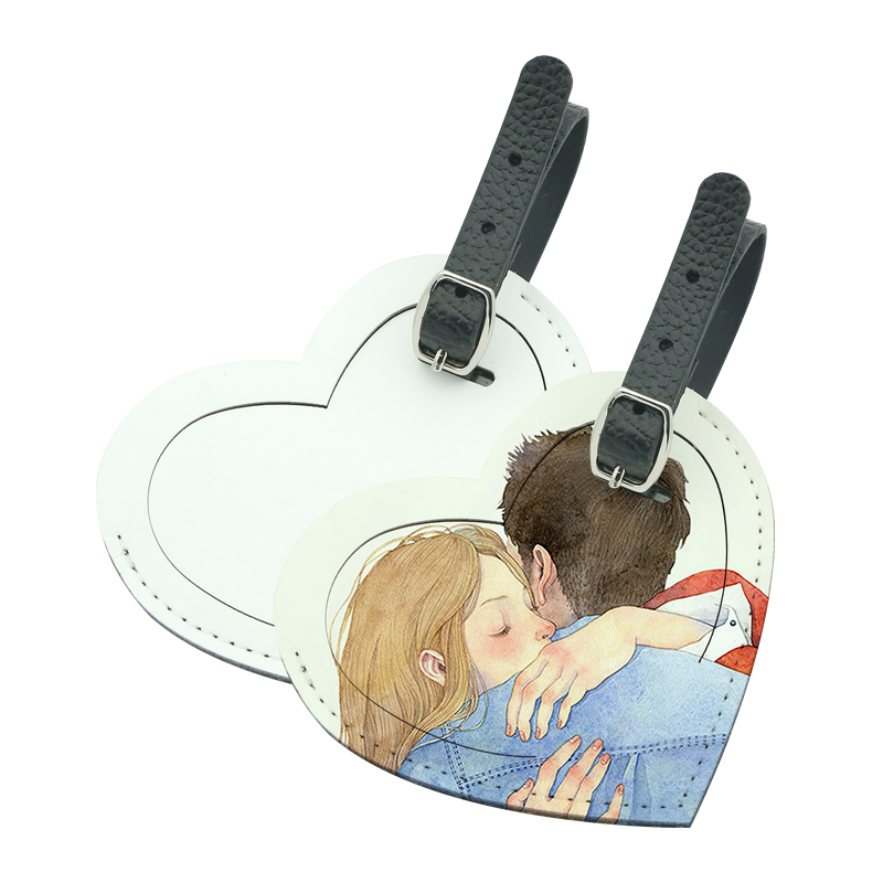 Sublimation PU Leather Luggage Tag-Double Side Printable Sublimation PU Leather Luggage Tag-Double Side Printable
