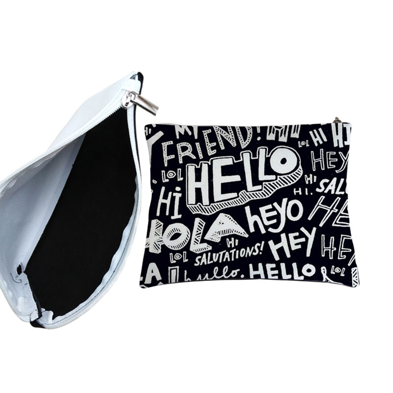 Sublimation Fabric Cosmetic Bag/Pencil Bag - L Size Sublimation Fabric Cosmetic Bag/Pencil Bag - L Size