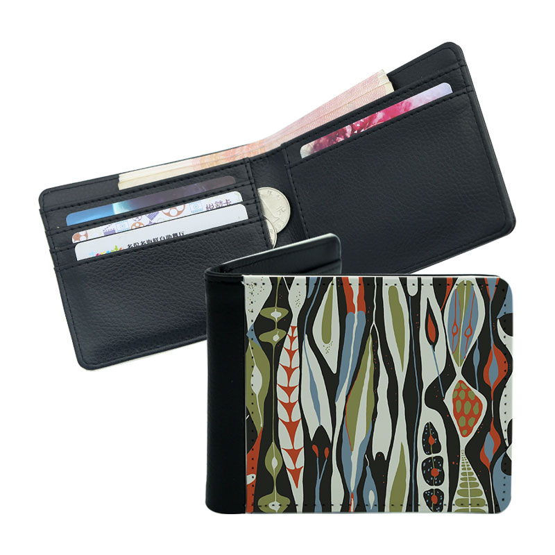 Men's Sublimation Leatherette Bifold Wallet Men's Sublimation Leatherette Bifold Wallet