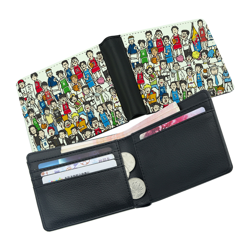 Men's Sublimation Leatherette Bifold Wallet with Two Sides Printing Men's Sublimation Leatherette Bifold Wallet with Two Sides Printing