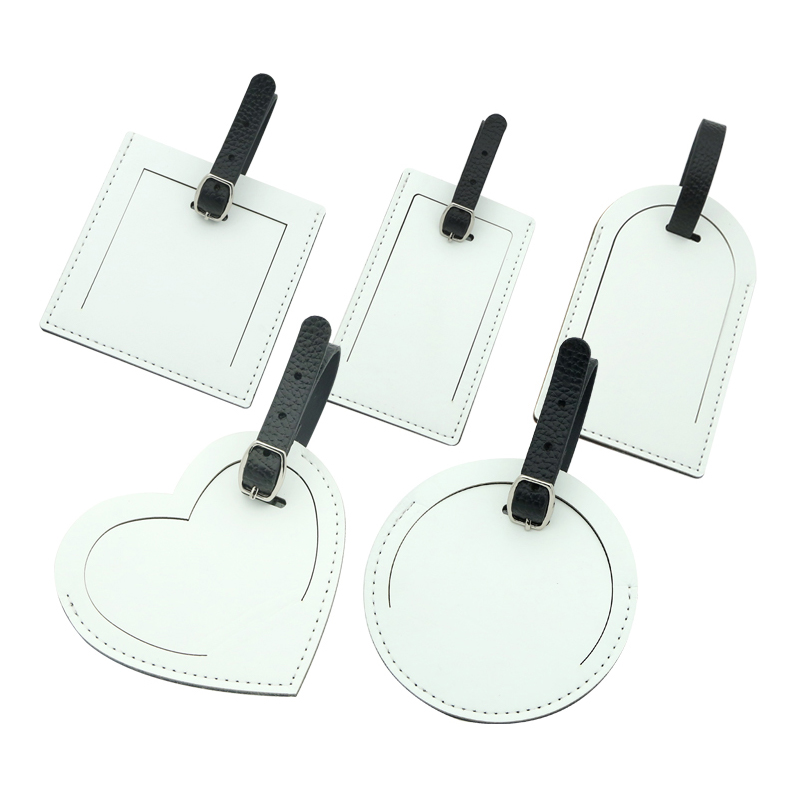 Sublimation PU Leather Luggage Tag-Double Side Printable