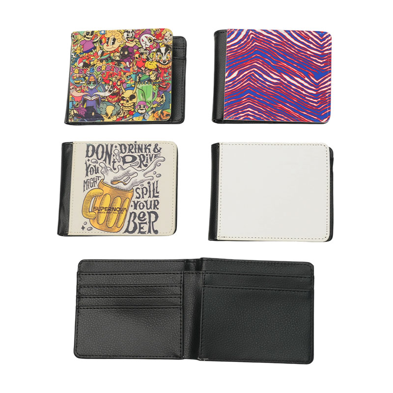 Men's Sublimation Leatherette Bifold Wallet