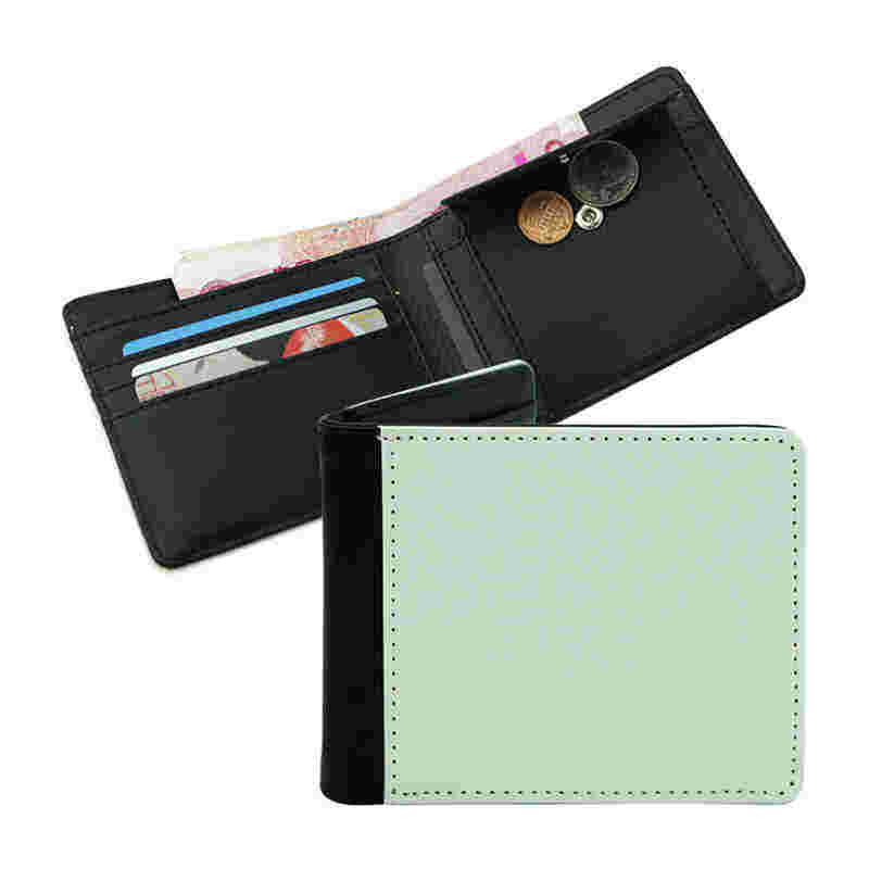 Men's Sublimation Leatherette Bifold Wallet with Coin Pocket Men's Sublimation Leatherette Bifold Wallet with Coin Pocket