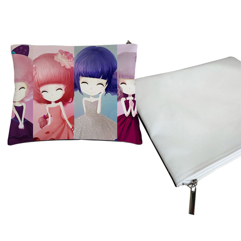 Sublimation Fabric Cosmetic Bag/Pencil Bag - L Size Sublimation Fabric Cosmetic Bag/Pencil Bag - L Size