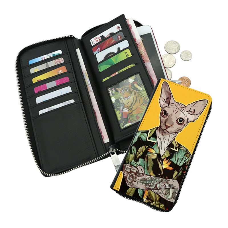 Sublimation Leatherette Zipper Wallets - Large Sublimation Leatherette Zipper Wallets - Large