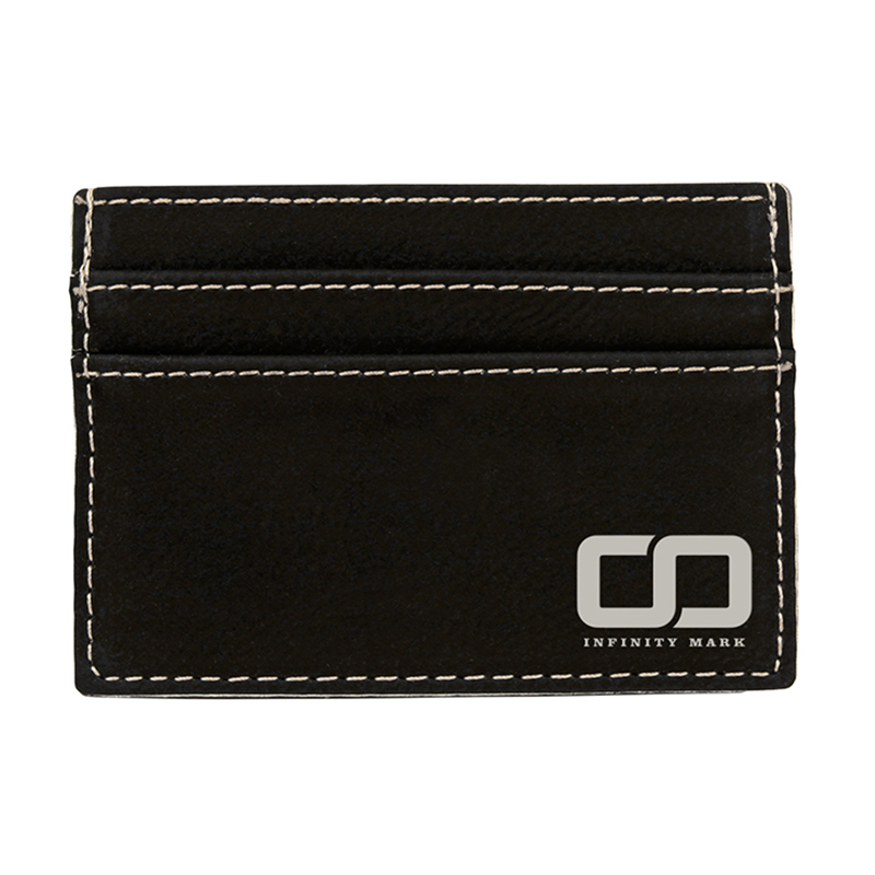 Laserable Leatherette Wallet Clip Laserable Leatherette Wallet Clip