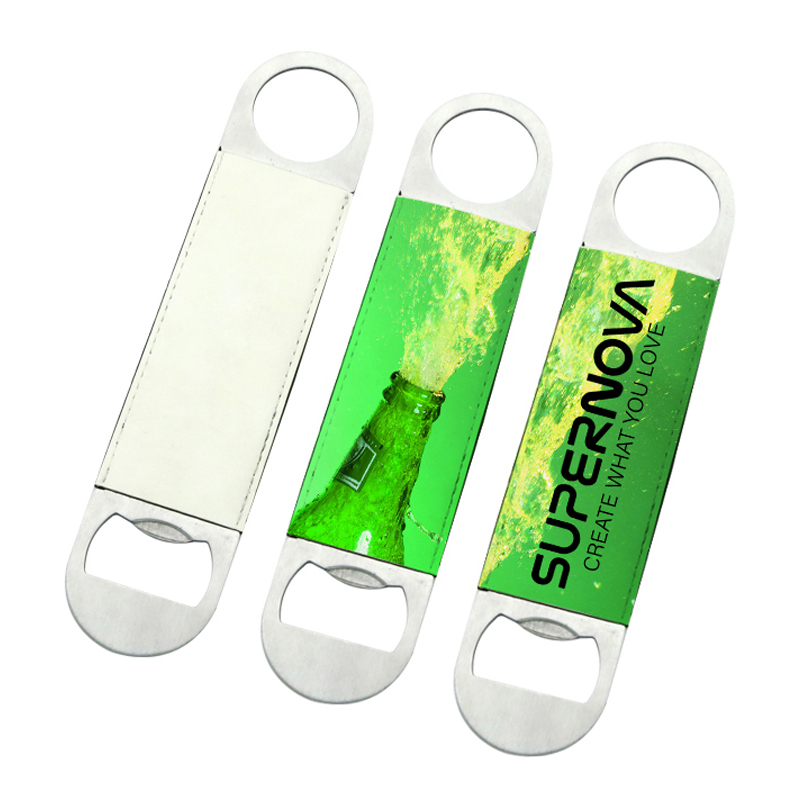 Sublimation Leatherette Stainless Steel Long Bottle Opener Sublimation Leatherette Stainless Steel Long Bottle Opener