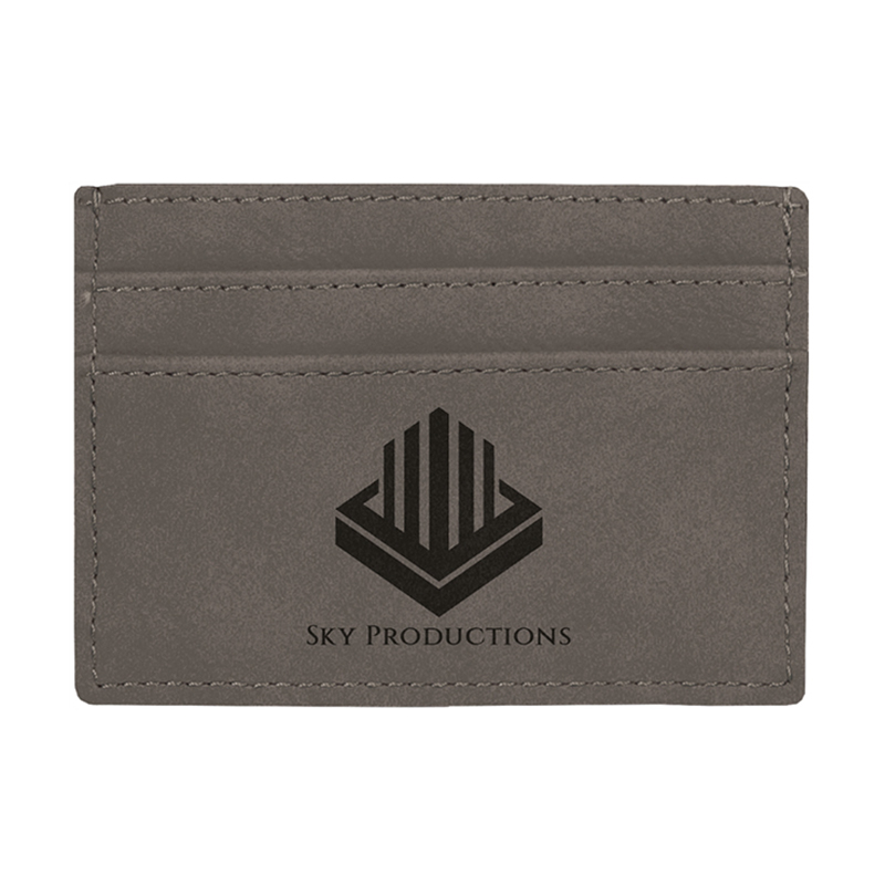 Laserable Leatherette Wallet Clip Laserable Leatherette Wallet Clip