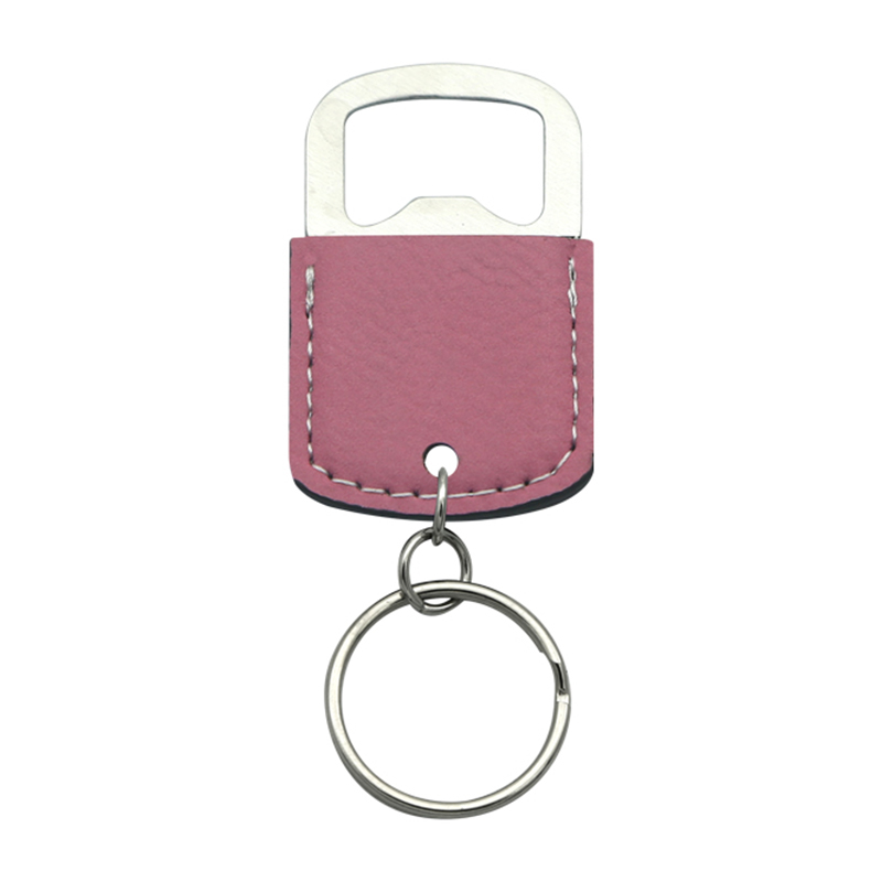 Laserable Leatherette Oval Bottle Opener Keychain Laserable Leatherette Oval Bottle Opener Keychain