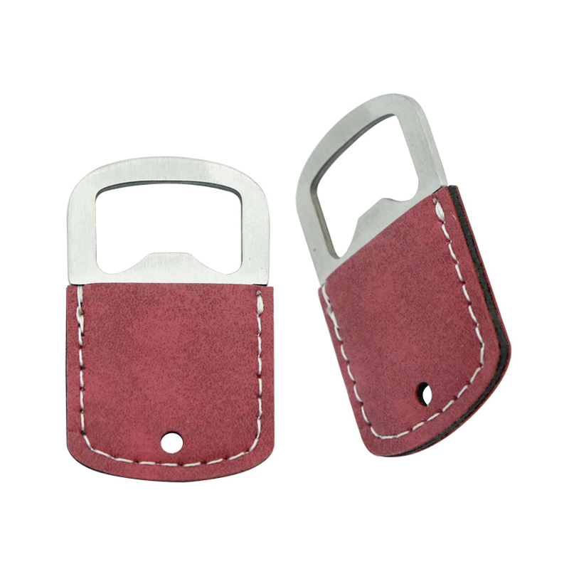Sublimation Leatherette Stainless Steel Bottle Opener Keychain Sublimation Leatherette Stainless Steel Bottle Opener Keychain
