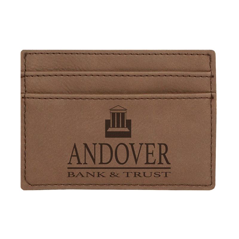 Laserable Leatherette Wallet Clip Laserable Leatherette Wallet Clip