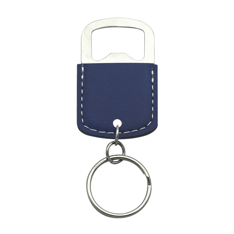 Laserable Leatherette Oval Bottle Opener Keychain Laserable Leatherette Oval Bottle Opener Keychain