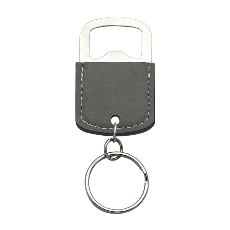 Laserable Leatherette Oval Bottle Opener Keychain Laserable Leatherette Oval Bottle Opener Keychain