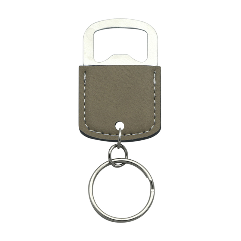Laserable Leatherette Oval Bottle Opener Keychain Laserable Leatherette Oval Bottle Opener Keychain