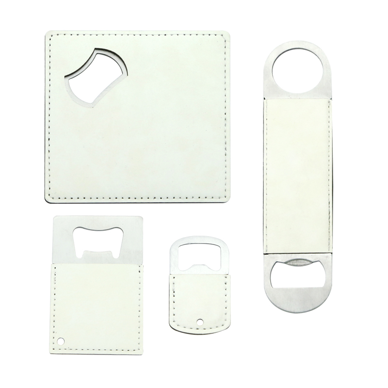 Sublimation Leatherette Stainless Steel Credit Card Shape Bottle Opener Sublimation Leatherette Stainless Steel Credit Card Shape Bottle Opener