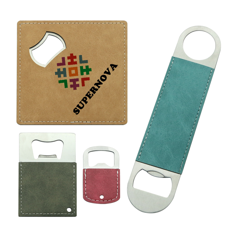 Sublimation Leatherette Stainless Steel Long Bottle Opener Sublimation Leatherette Stainless Steel Long Bottle Opener