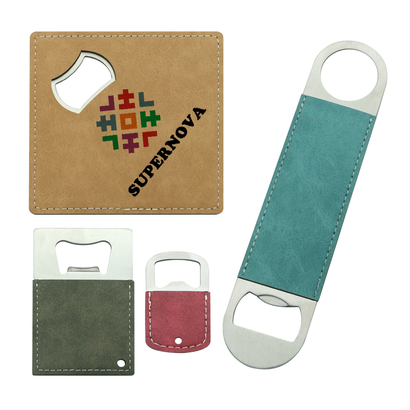 Sublimation Leatherette Stainless Steel Credit Card Shape Bottle Opener Sublimation Leatherette Stainless Steel Credit Card Shape Bottle Opener