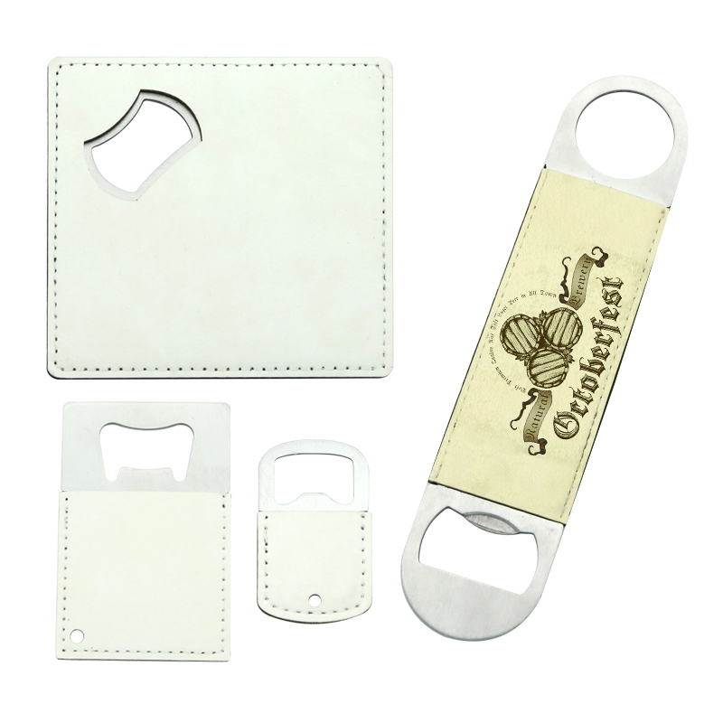 Sublimation Leatherette Stainless Steel Long Bottle Opener Sublimation Leatherette Stainless Steel Long Bottle Opener