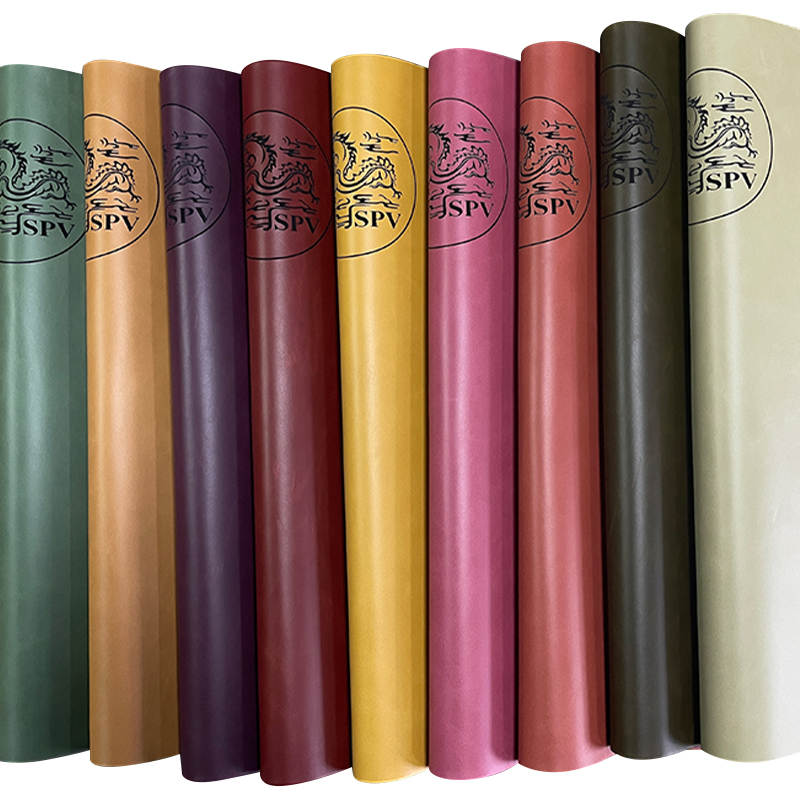 Glossy leatherette sheets with adhesive/without adhesive